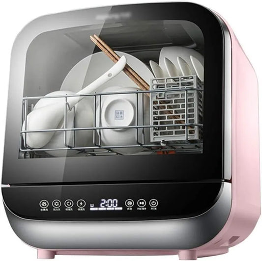 Generic Máquina de lavar loiça, formato fino, Máquina de lavar loiça compactas em Poser, Mini-Lave-Bassette com quatro programas de lavagem