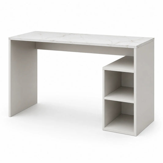 Biurko prostokątne z białą płytą MDF 120x50x75 cm