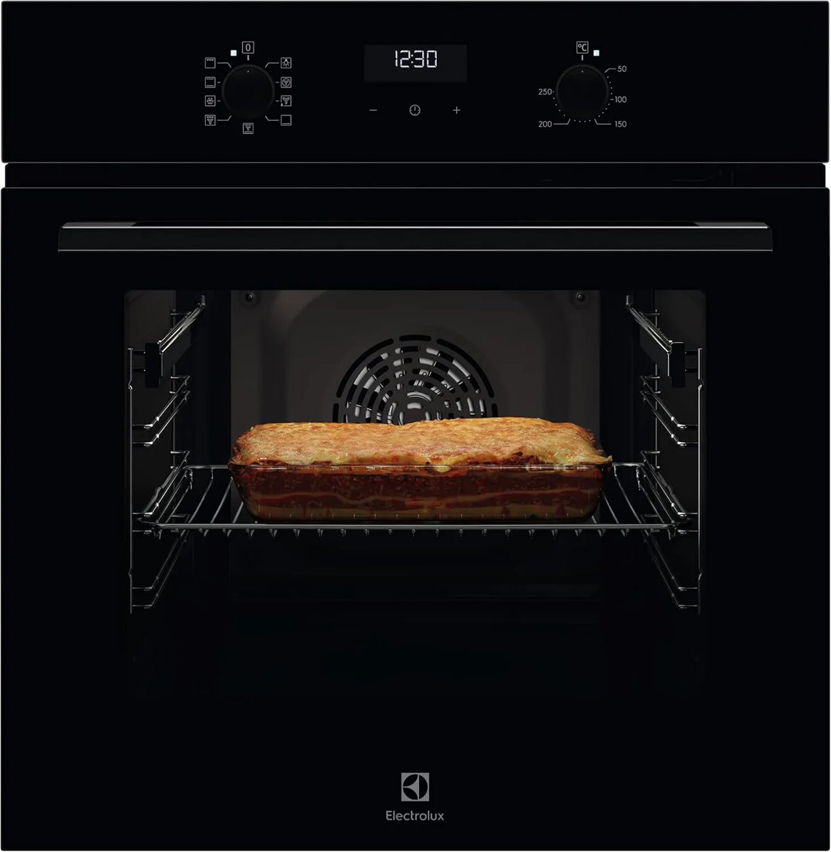 Electrolux OEF5H50BK Forno elétrico, 9 programas, energia classe A, toque, aço inoxidável, aço inoxidável de pista de dedos, 9 funções