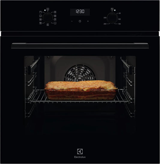 Electrolux OEF5H50BK Forno elétrico, 9 programas, energia classe A, toque, aço inoxidável, aço inoxidável de pista de dedos, 9 funções