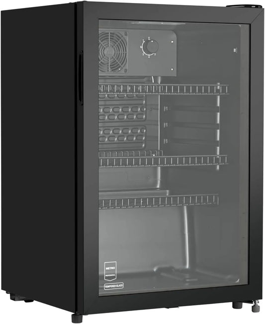 Frigorífico GSC2125B, 118 L, 54 x 54 x 84 cm, preto, METRO Professional Frigorífico de Bebidas GSC2125B, metal, vidro, refrigeração estática