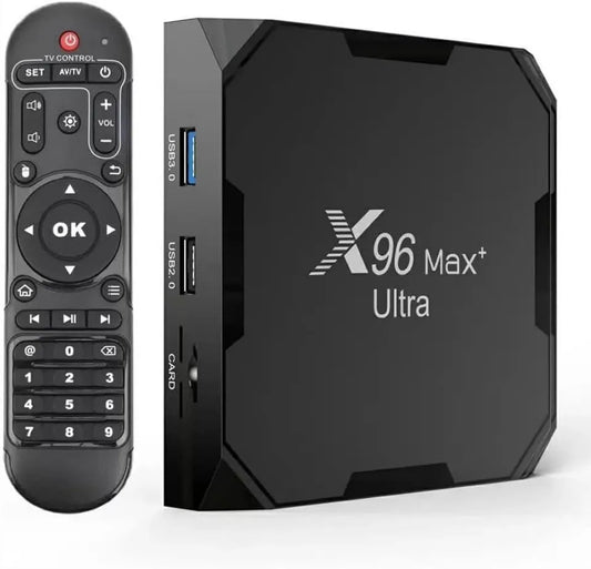 Générique Smart TV x96 S905x4, TV, Wi-Fi, Android OS, preto, x96 Max Plus Ultra TV Box Android 11 Amlogic S905x4 4 GB 32 GB AV1 8K Dual Support