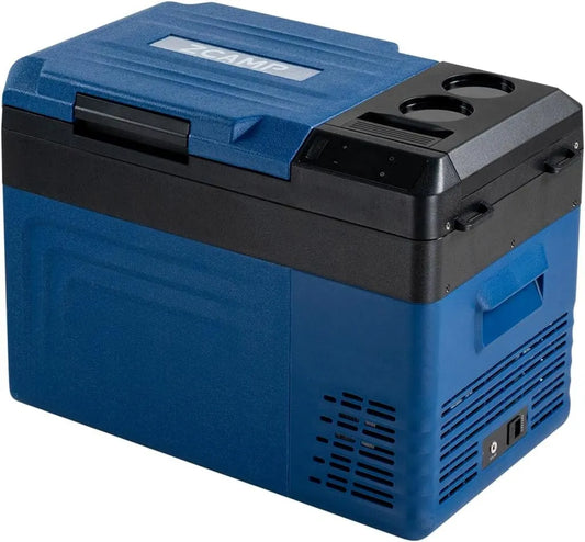 zcamp Frigorífico elétrico WT25 12, 24V, 24L, 24V, carro, mini frigorífico portátil, Bateria não incluída
