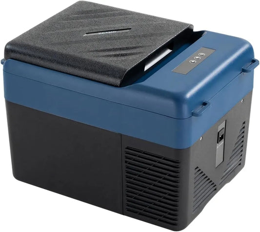 zcamp Frigorífico elétrico KI12 12, 24V, 12L, 20 a 20°C, 24V, carro, camping, mini frigorífico portátil, para dormitório