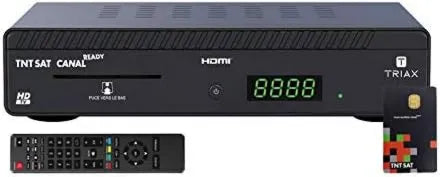 Best Price Square Smart TV 19.2E, TV, TRIAx Mini receptor de TV Satélite HD + TNTSAT V6 Astra Cartão de acesso 19.2E