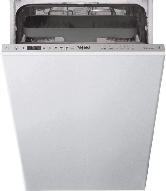 Whirlpool 3T223 Máquina de lavar loiça, 45 cm, formato fino, tudo encastrado, aço inoxidável, 55 m, Whirlpool WSIO 3T223 PCE x máquina de lavar loiça Completamente