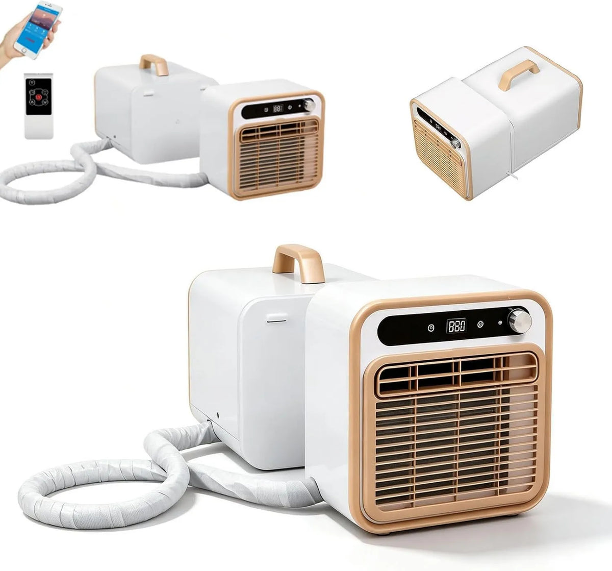 ALSUP Ar condicionado 1.5m 12H, 130m3/h, portátil, toque, temporizador, silencioso, fluxo de ar 130m3, sem Kit de Janela, para a Casa e Quarto