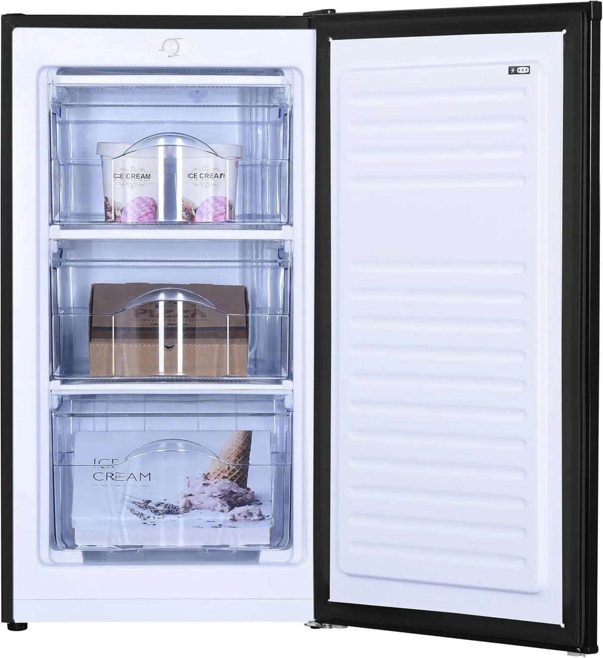 Congelador, 64 L, classe energética D, PRIMO PR150DV, instalação livre, preto