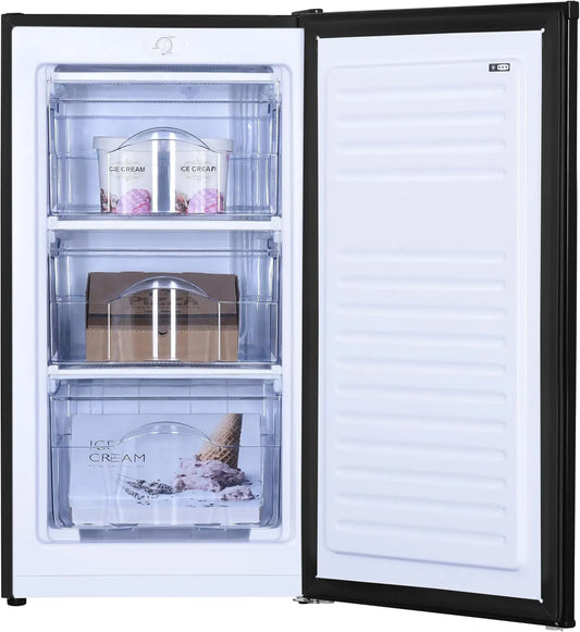 Congelador, 64 L, classe energética D, PRIMO PR150DV, instalação livre, preto
