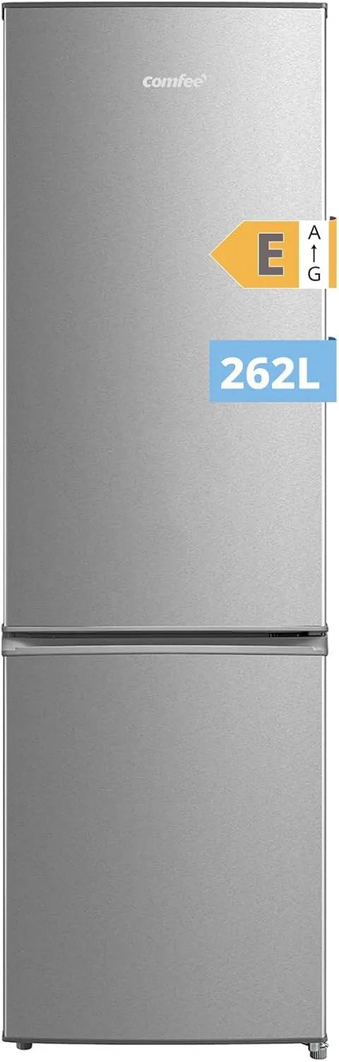 Frigorífico combinado, 262 L, 39 dB, Comfee', silencioso, aço inoxidável, frigorífico com congelador, Comfee' 262L, Congelador Frigorífico, Secretária