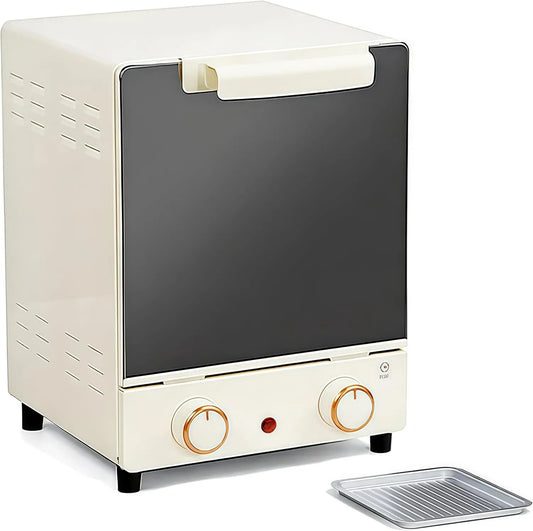 CYTBEK Forno elétrico, 15 L, temporizador, grelha, 3 níveis, revestimento anti-aderente, 60 minutos temporizador e anti-aderente dentro para cozinhar