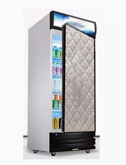 Générique Produto Adequado para portas individuais e duplas, tampa de congelador universal para caixa refrigerada vertical, 60 x 124 cm
