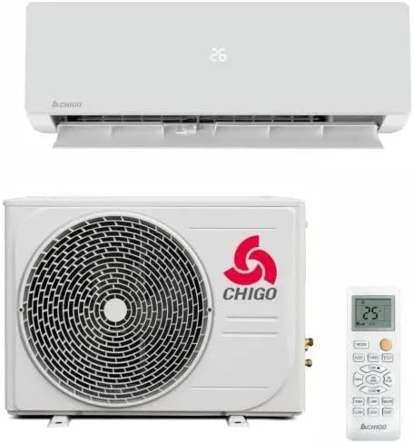 Générique Ar condicionado, 3500 W, Decoração da sala de estar, Inversor, Chigo Ar condicionado Split Reversível 12.000 BTU 3500W Bomba de calor A++