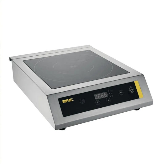 Buffalo Placa de indução 3kW CP799, mesa de cozinha de indução, profissional, uso intensivo CP799, controlos digitais