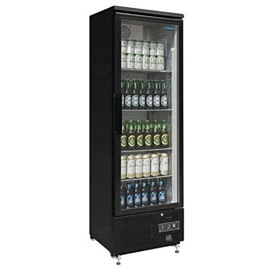 modelo x600 x514, GJ447, Refrigeração Polar Série G Barra vertical traseira com porta articulada300W 307 litros, 2°C a 8°C, 1872, 4 prateleiras