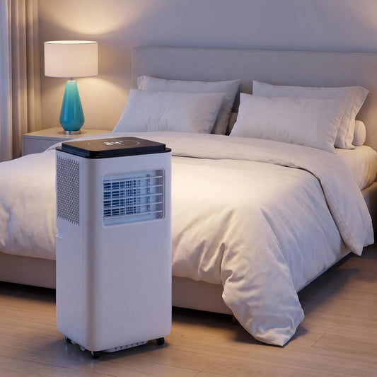 Generic Ar condicionado, portátil, temporizador, oscilação, esfria até 300 m2, temporizador 24 horas, ar condicionado inteligente com refrigeração, comando à distância