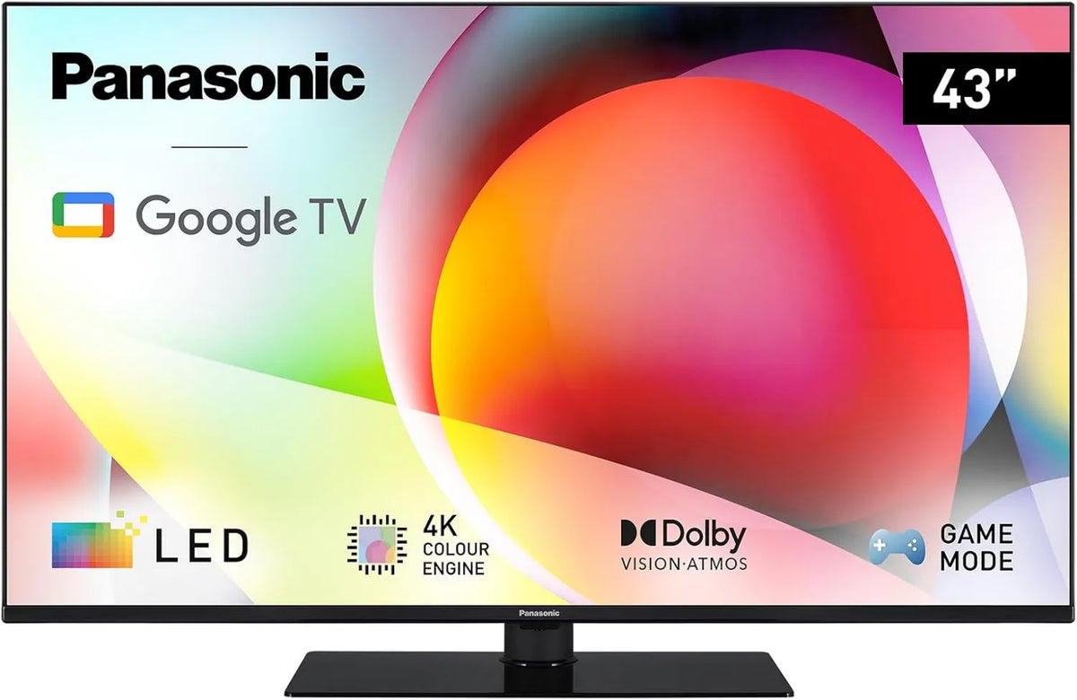 Panasonic TN-43W70AEZ Smart TV, 43 polegadas, TV, 4K UHD, Bluetooth, Dolby Vision & Atmos, 2024, Assistente do Google, Cromadocast, Modo de Jogos