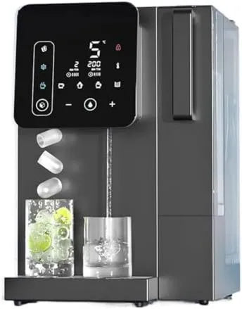 Generic Máquina de gelo, aço inoxidável, 9 cubos de gelo prontos em 8 minutos, lado de dissipação de calor eficiente para casa ou escritório