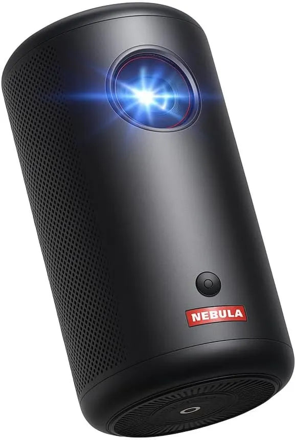 Google 1080p Smart TV, 305 cm, TV, Wi-Fi, Anker NEBULA Cápsula 3 Projetor, 200 lumens ANSI, 5 horas de autonomia, Dolby Digital, imagem 305