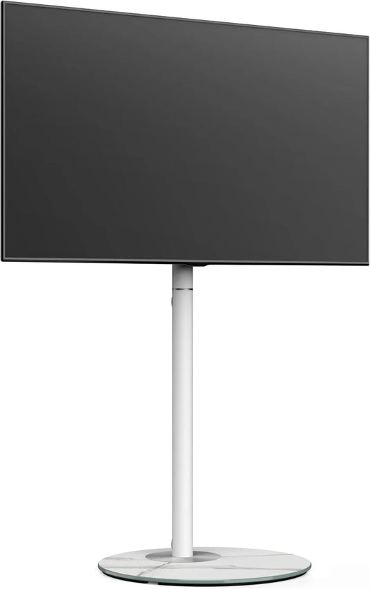 60 polegadas armário de TV, 400 x 400 mm, decoração da sala, branco, carga máxima de 40 kg, 32-60 polegadas, suporte de TV FITUEYES, pé, escandinavo, para sala de estar