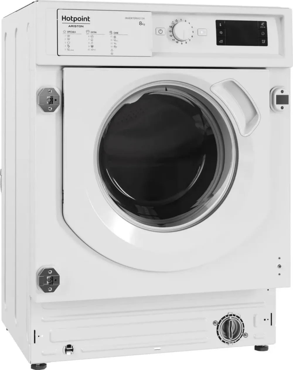 Hotpoint Máquina de lavar roupa BIWHG8146EU, 8 kg, classe E de energia, encastrado, branco, 1400 tr, min
