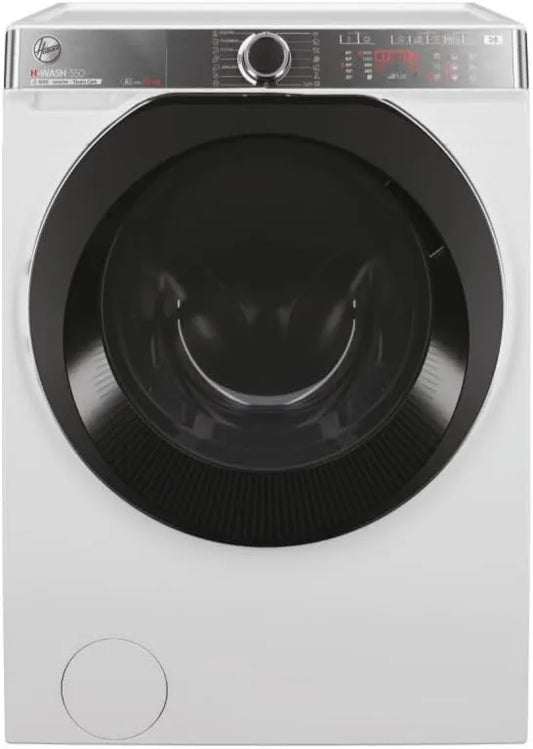 Hoover Máquina de lavar roupa H5WPB610AMBC8-S, 85 x 60 x 58 cm, 10 kg, classe energética A, vapor, branco, app hOn, 1600 voltas, classe A-20%, Hoo ver H-WASH 550 Máquina