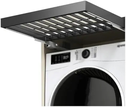 asdchZen Máquina de lavar roupa, 764 x 814 Mm, recesso, máquina de alongamento ganho de linho com cesto deslizante e suporte de chinelos retrátil para vestuário recesso
