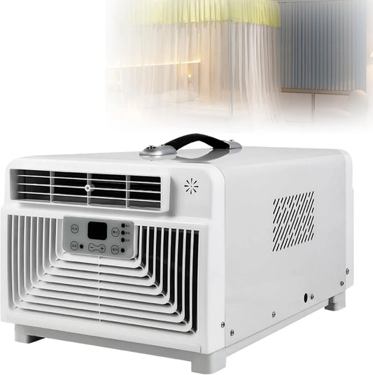 SENODON Ar condicionado 3-e-n-1, 280 W, camping, 2700 BTU Compressor, 280W, 3-e-n-1 Frigorífico, Ar condicionado Compacto Móvel, Ventilador e Desumidificador
