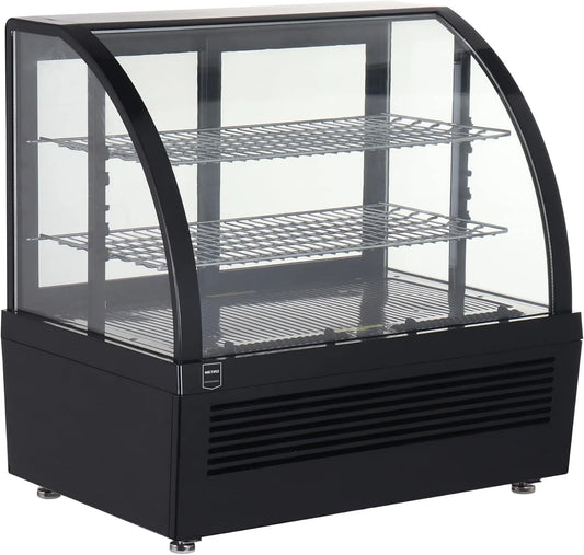 Vidro de vidro refrigerado GCV1100, 70, 5 x 47, 2 x 68, 7 cm, 100 L, 195 W, restaurante, preto, para cafés, restaurantes, padarias, METRO Professional