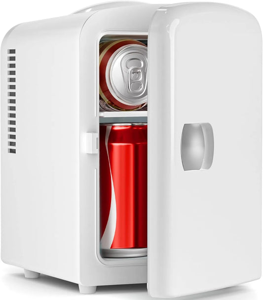 Electactic Frigorífico litros, 4 L, portátil, 4 latas, 6 latas, Electático Compact frigorífico, capacidade de cuidados de pele, quarto, carro